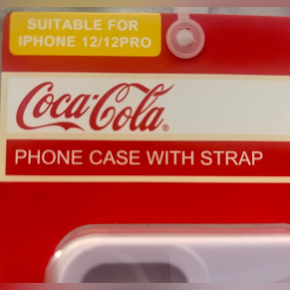 NWT- Coca Cola Phone case with phone strap! iPhone 12/12 pro - Picture 2 of 3